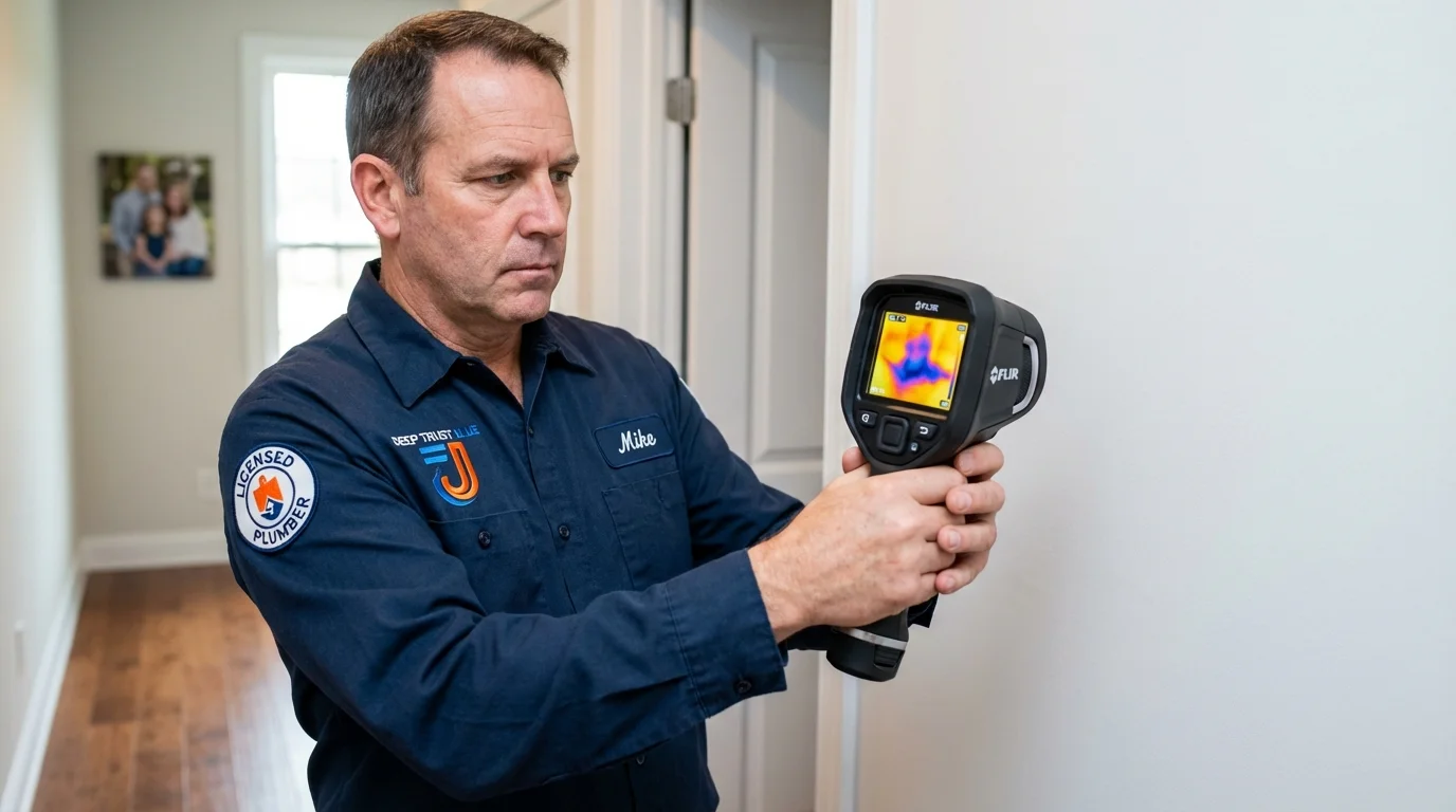 Thermal imaging leak detection by Johns Plumbing LLC in Monte Rio